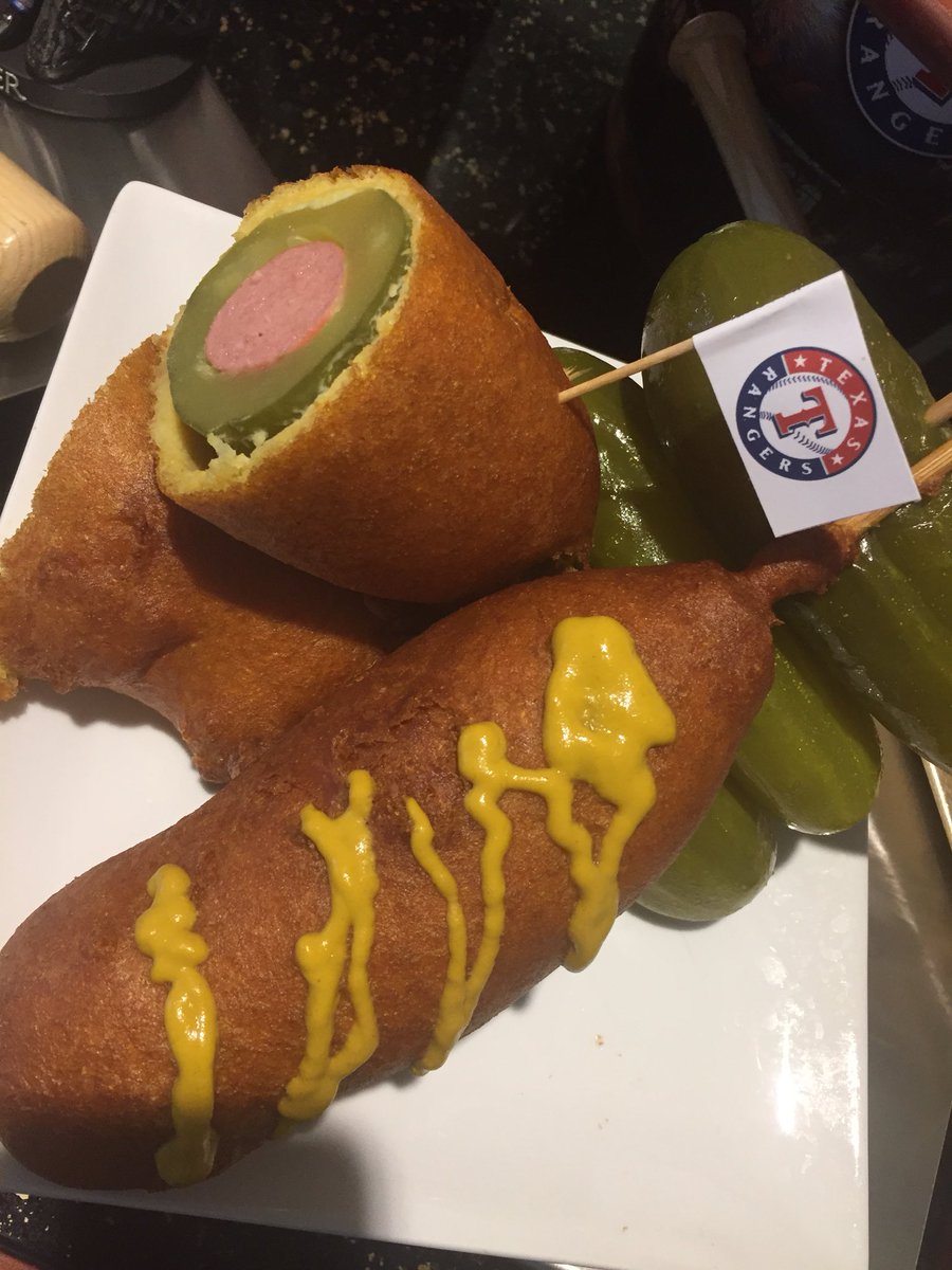 The Texas Rangers Are Serving a Corn Dog With a Pickle Inside